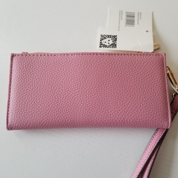 Anne Klein Pink Bi-fold Wallet Wristlet - Picture 3 of 9